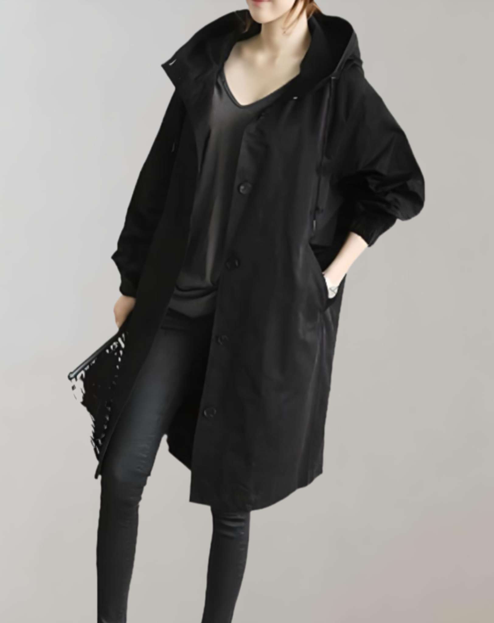 Wasserfester Kapuzen-Trenchcoat - Warm & Stilvoll 7