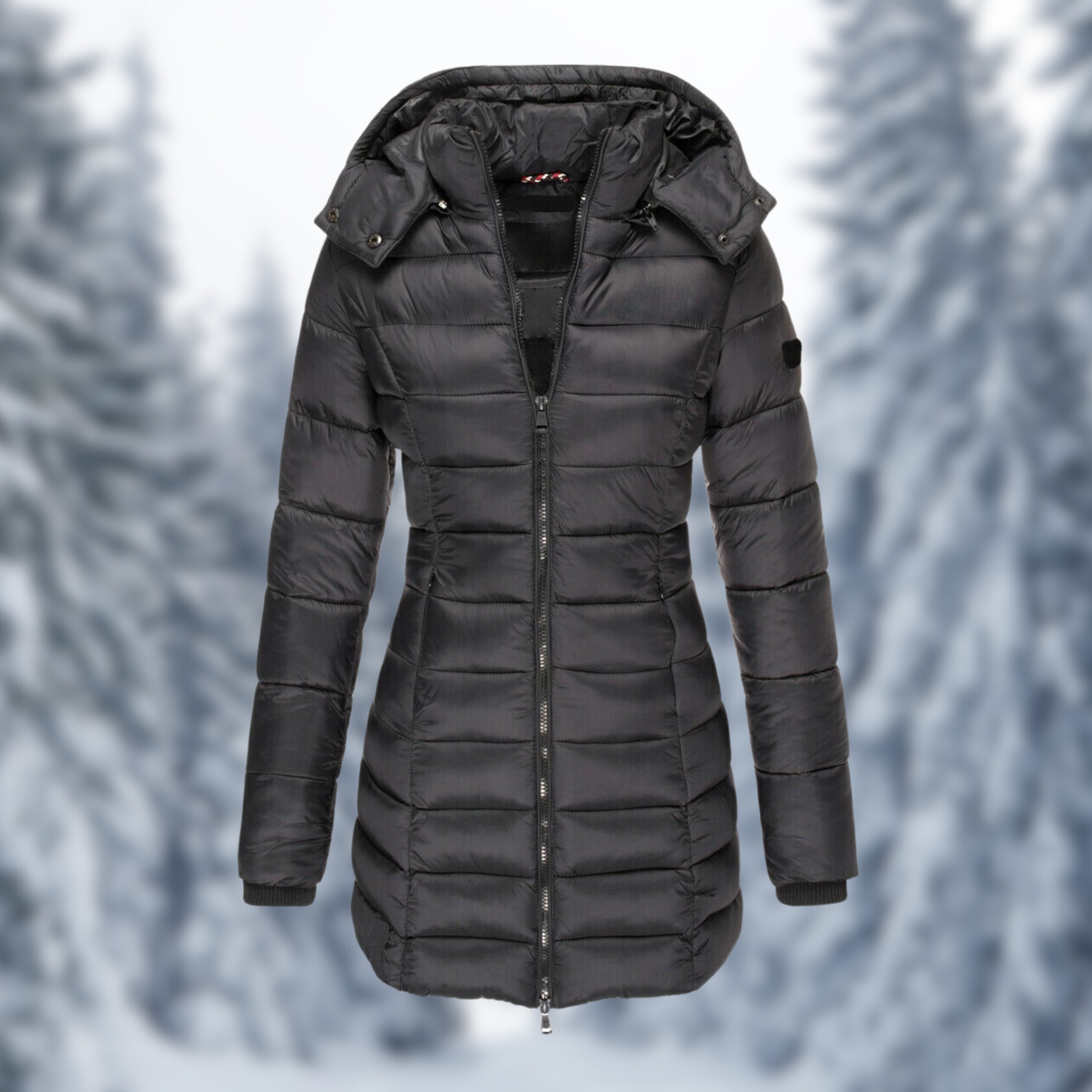 Winterjacke Damen | Steppjacke Damen | Abnehmbare Kapuze & wasserabweisende Oberfläche