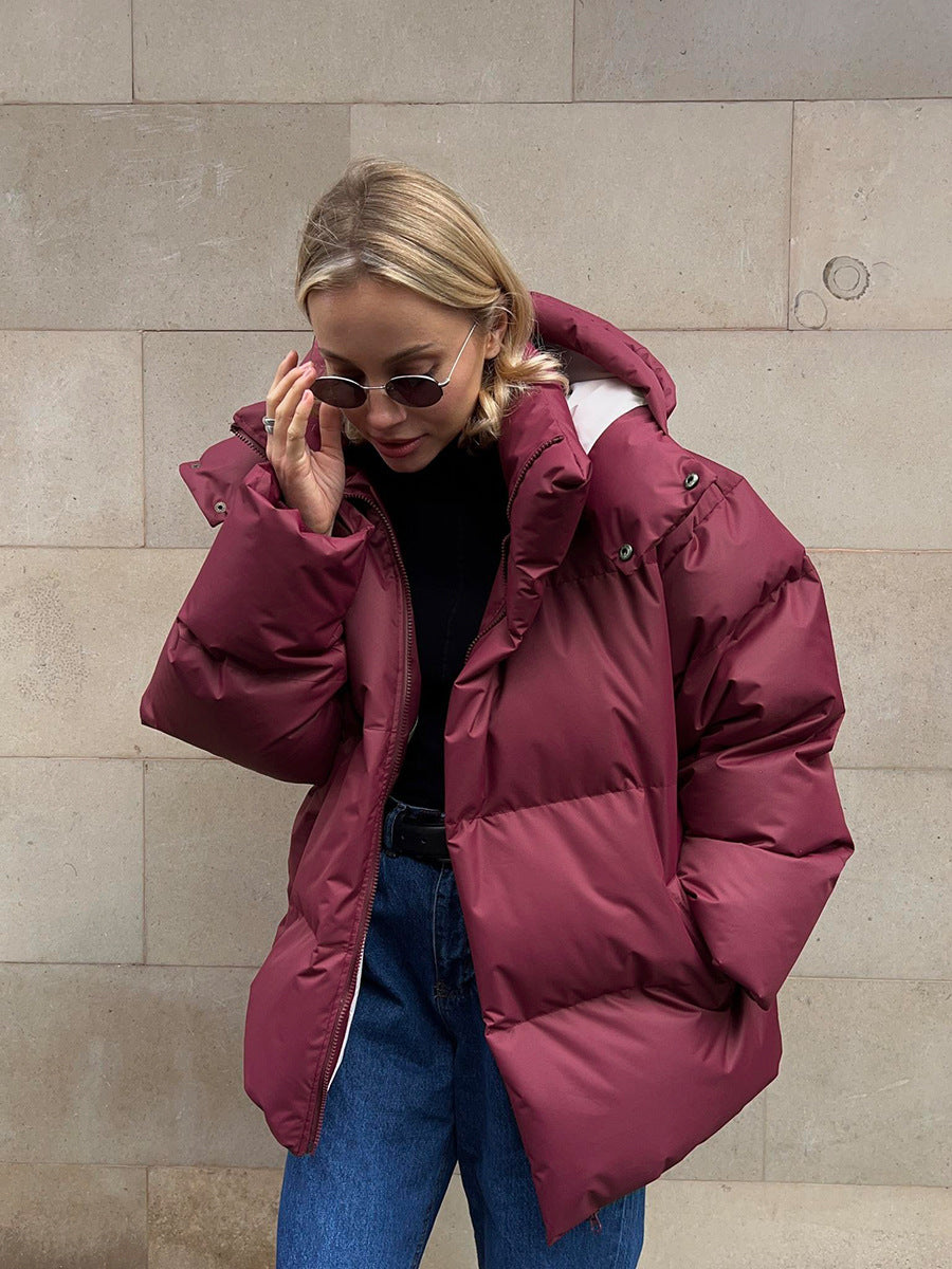 Winterjacke Damen mit Kapuze | Oversize & Warm