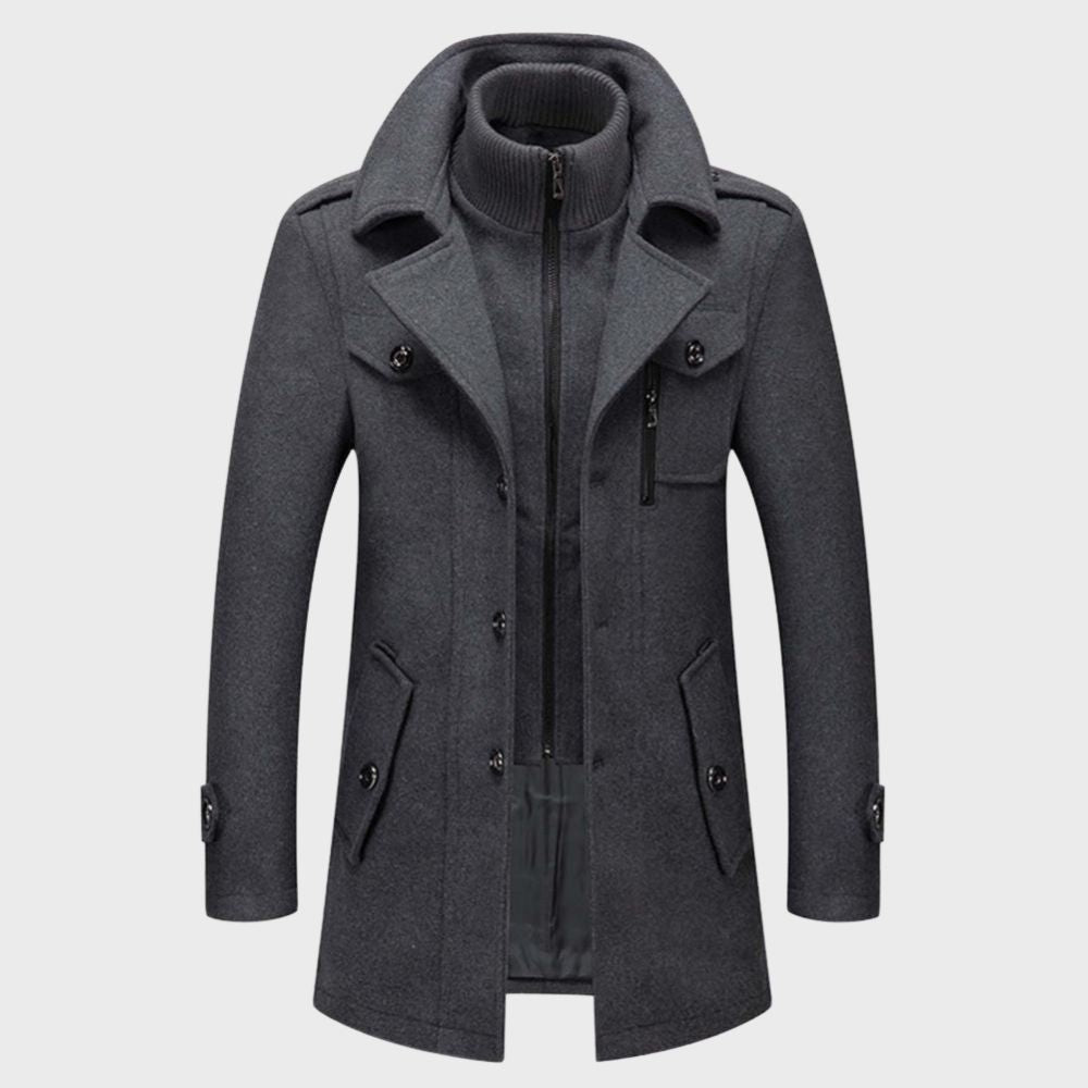 Winterjacke Herren | Wintermantel Herren | 2-in-1 Einsatz für Windschutz & Wärme