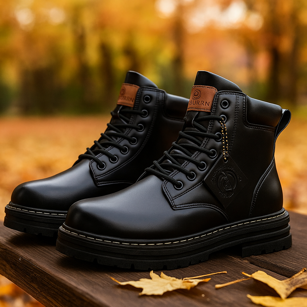 Winterstiefel Herren | Trekkingschuhe für Herren | Rutschfeste Profilsohle für sicheren Halt