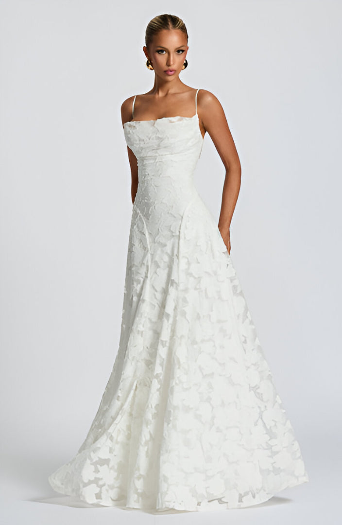 Ysolde™ Korsett-Maxikleid mit Spitzendetail 0