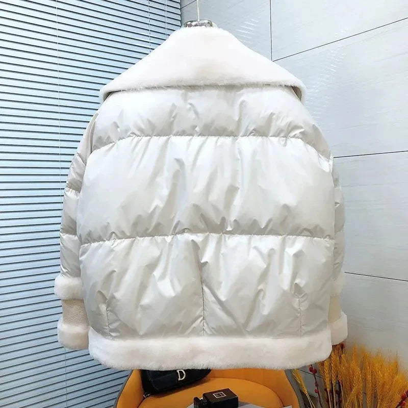 Zephyra - Parka Jacke aus Baumwolle mit Stehkragen