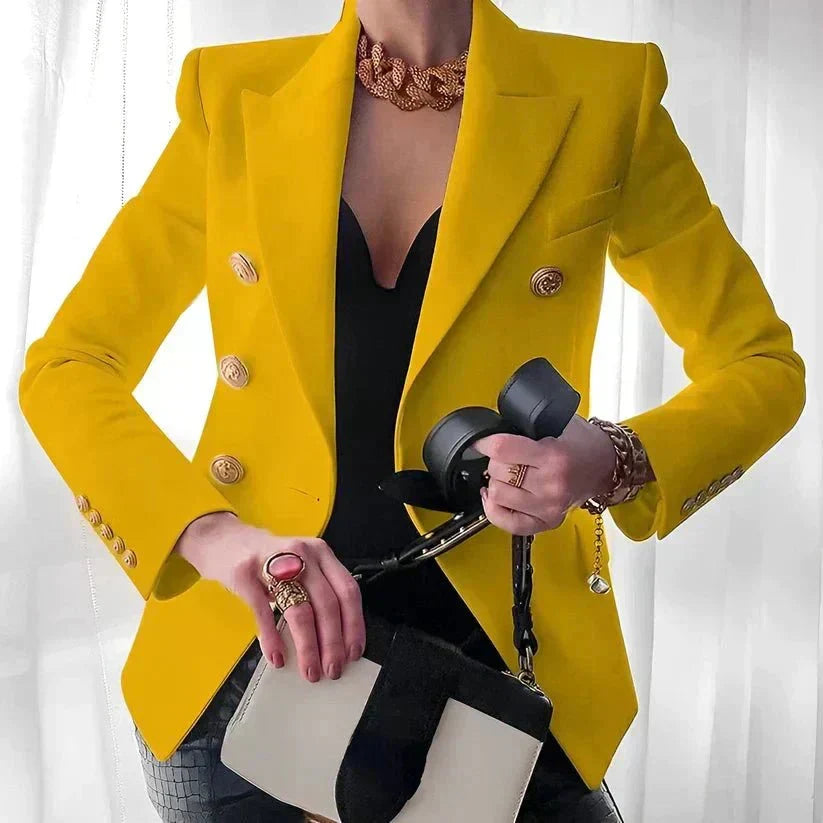 Blazer Damen | Zweireihig mit Goldknöpfen