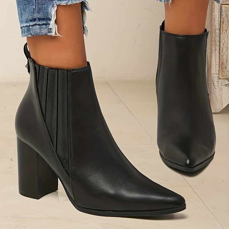 Stiefeletten Damen | Spitz Zulaufend & Blockabsatz 5