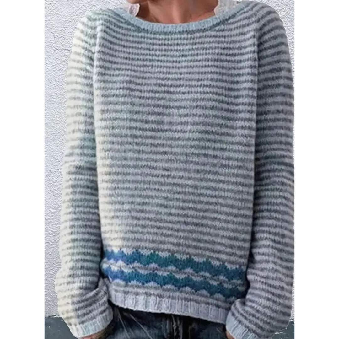 Strickpullover Damen | Musterdesign mit Langarm 1