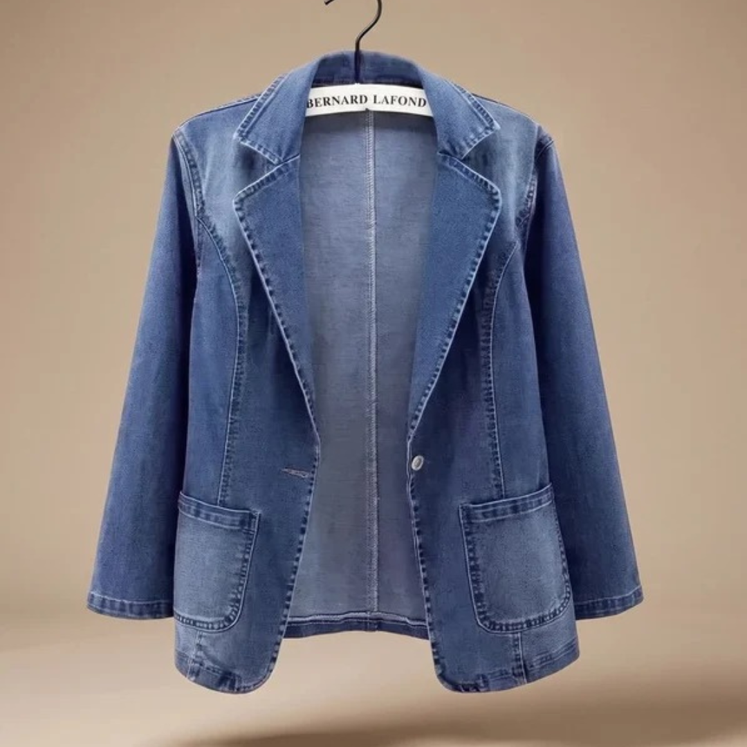 Jeansblazer Damen | Revers Design & Vielseitig Kombinierbar 2