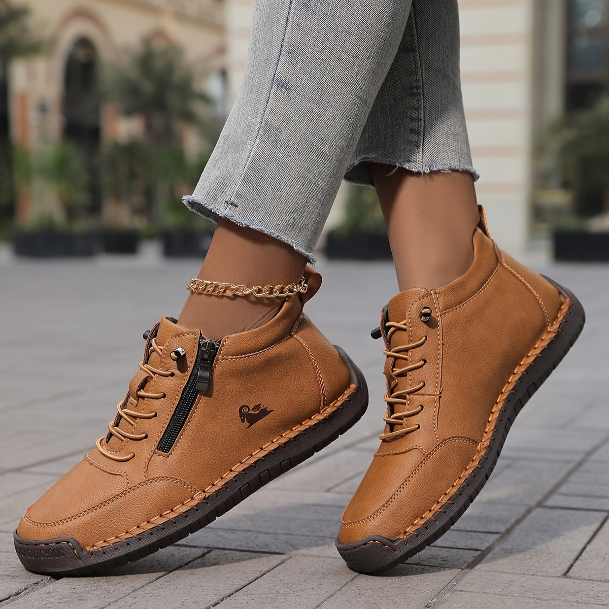 Schnürschuhe Damen | Komfort & Praktischer Reißverschluss 4