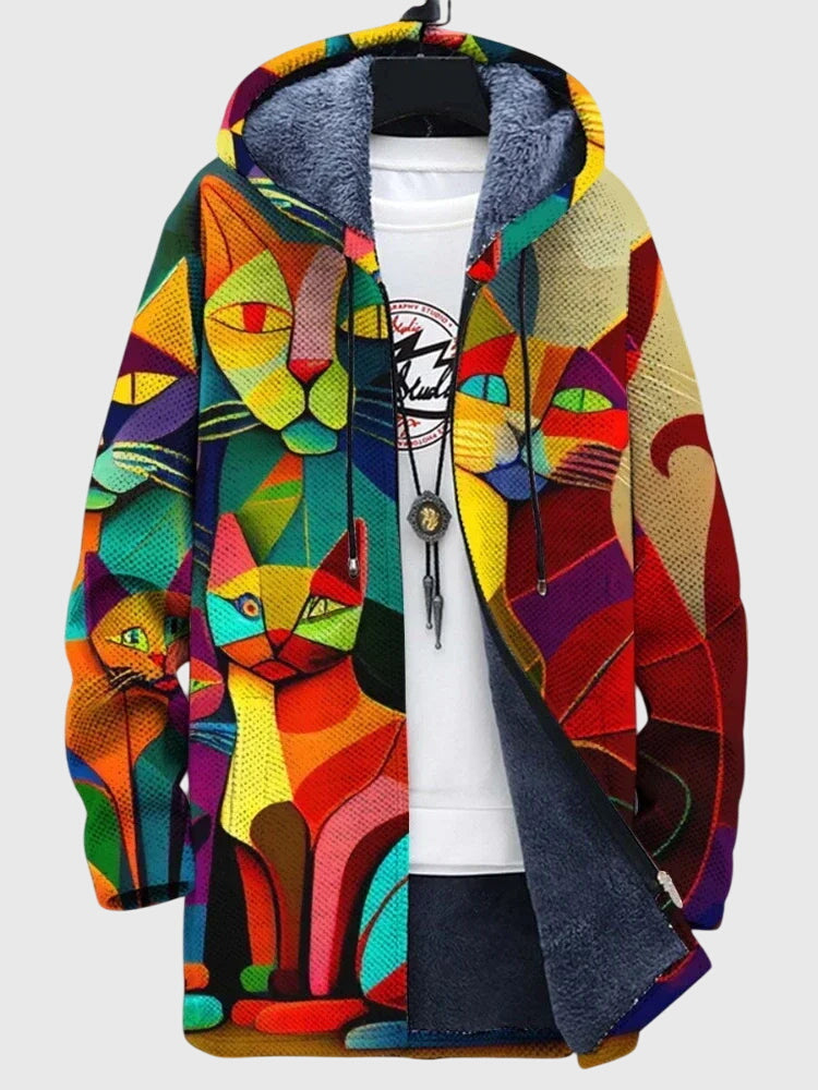 Jacke Damen | Künstlerischer Print & Bequemer Sitz 3
