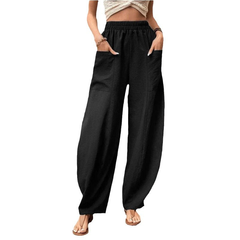 Palazzohose Damen | Weitbein & Elastischer Bund 5