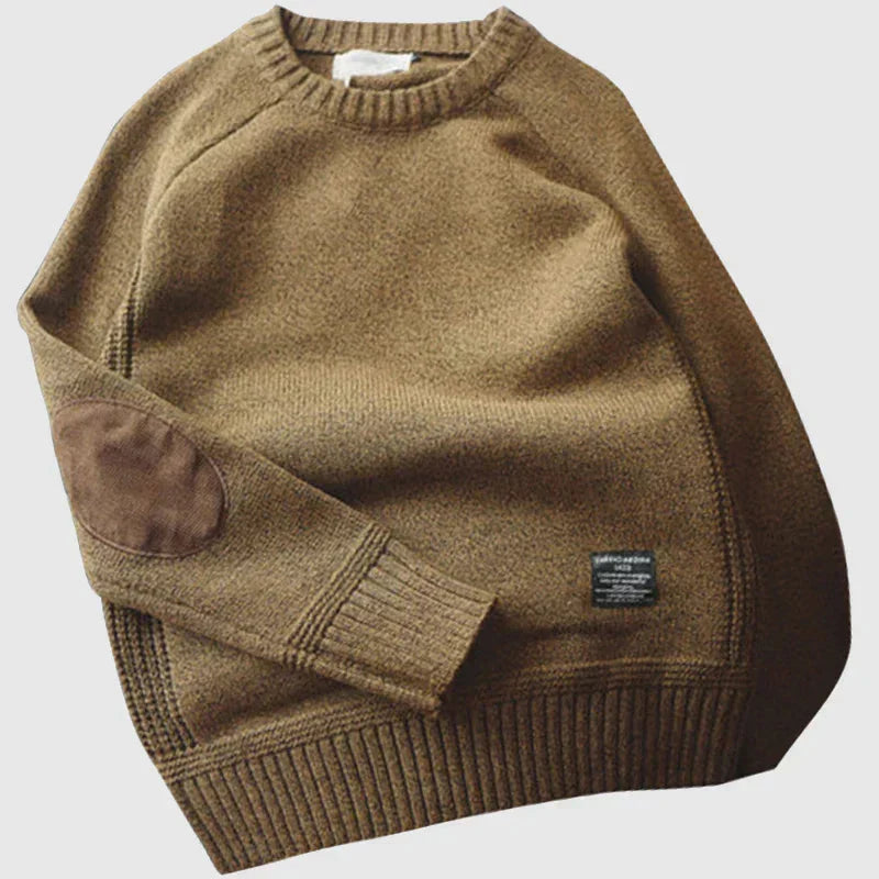Strickpullover Herren | Ellbogen-Patches & Bequeme Passform 4