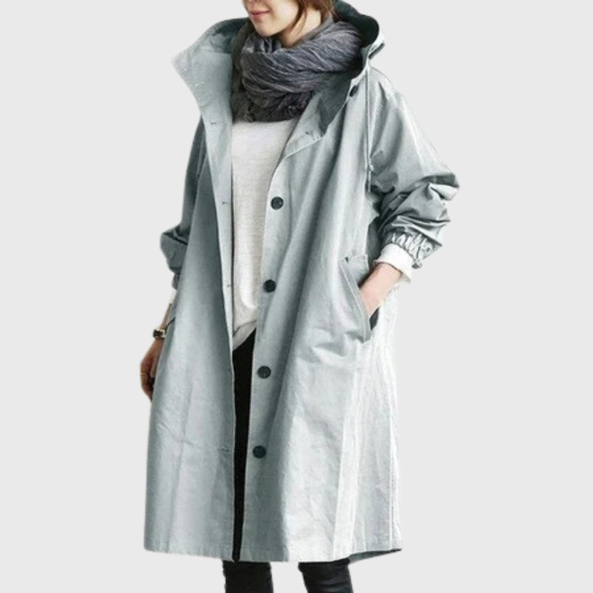 Trenchcoat Damen | Wasserdicht mit Kapuze 3