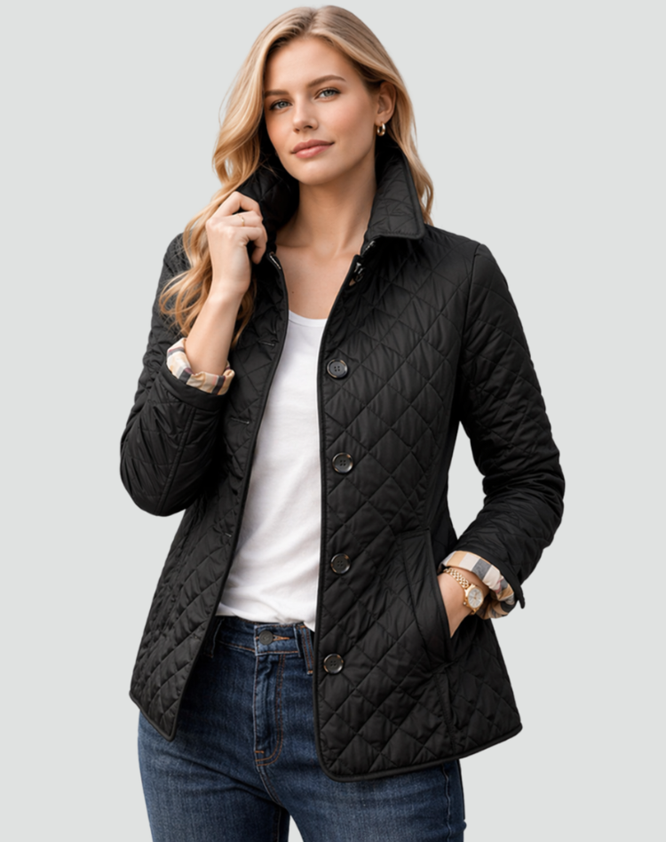Steppjacke Damen | Steppkragen & Wärmende Rautensteppung 4