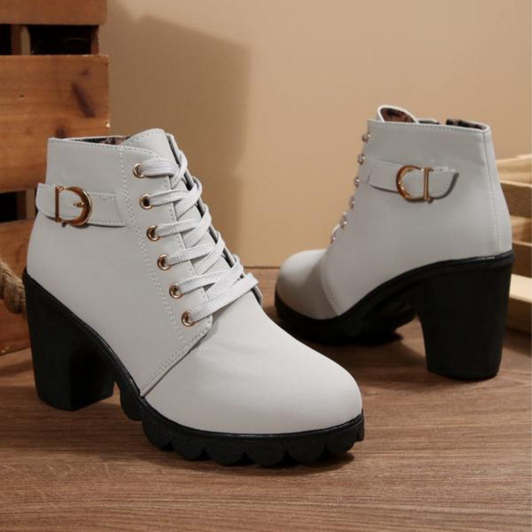 Stiefeletten Damen | Blockabsatz & Profilsohle 5