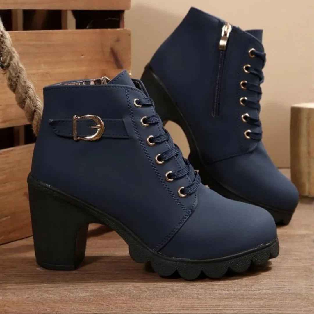 Stiefeletten Damen | Blockabsatz & Profilsohle 4