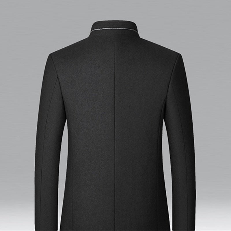 Trenchcoat Herren | Taillierter Schnitt & Stehkragen