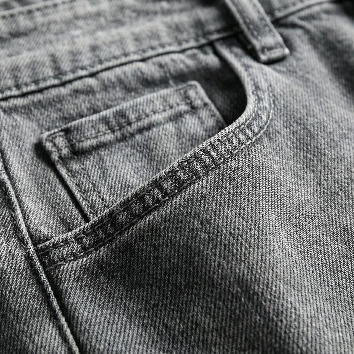 Herren Hose Geradliniger Schnitt Gesäßtaschen mit Verstellbarem Bund