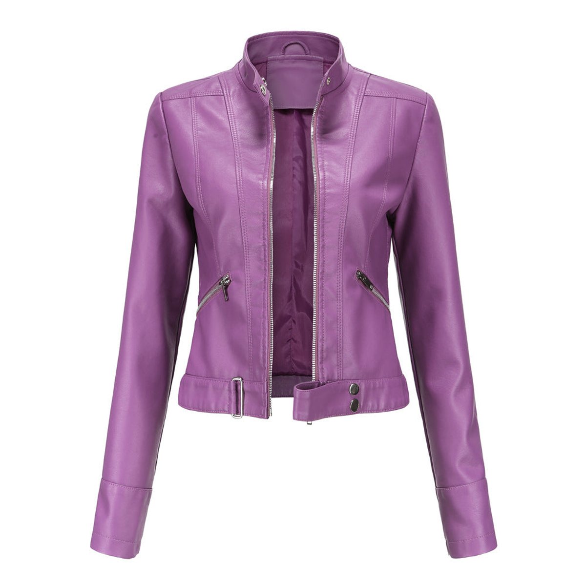 Bikerjacke Damen | Taillierte Passform & Stilvolles Design 6