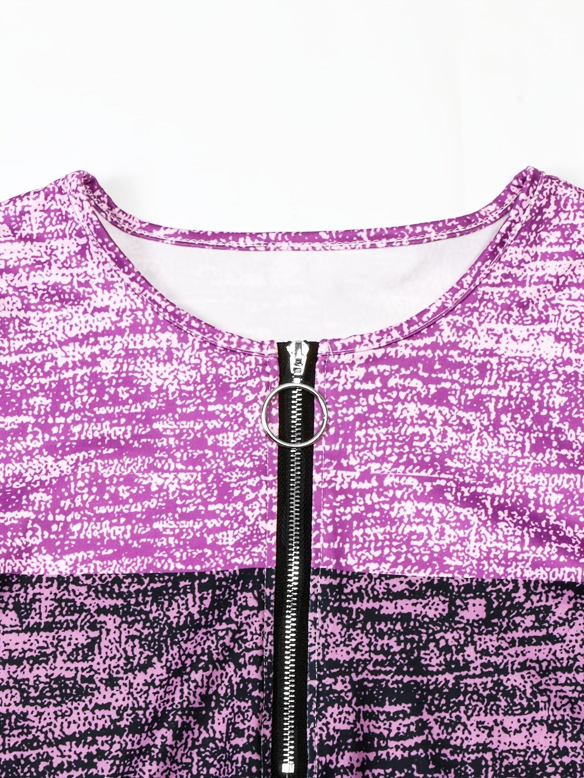 Zip-Oberteil Damen | Colour-Block & Lockere Passform