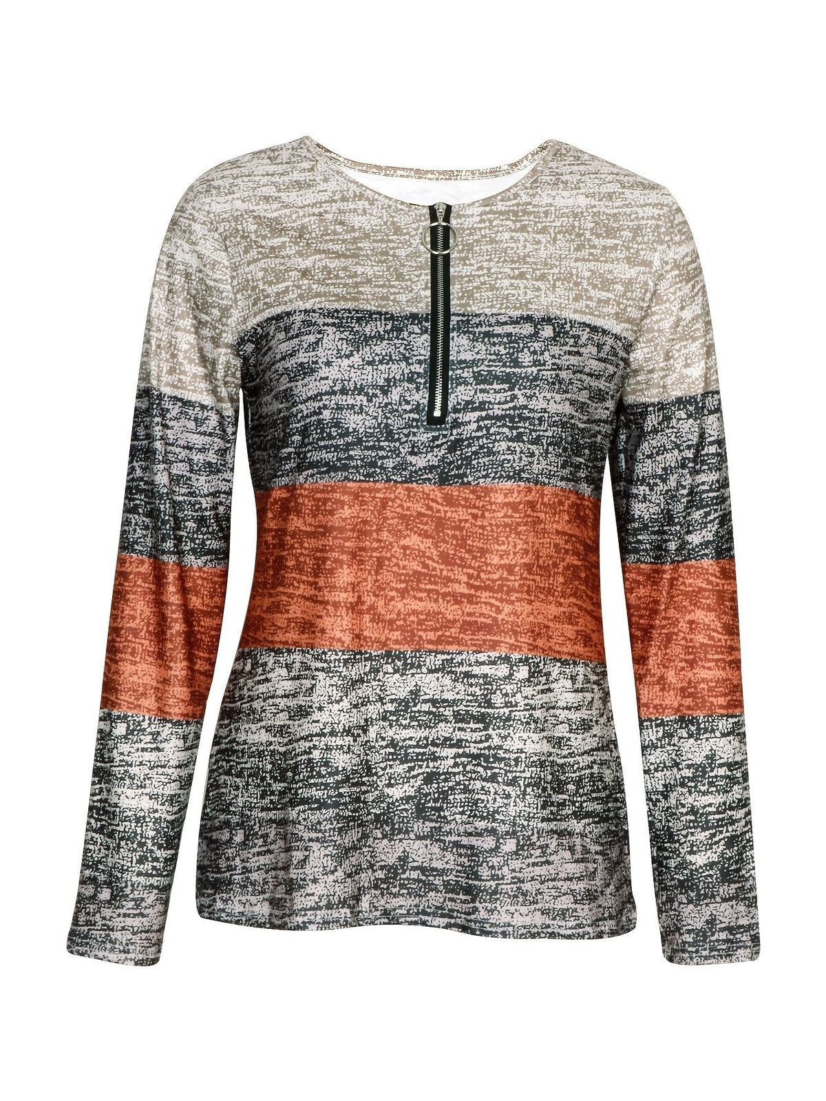 Zip-Oberteil Damen | Colour-Block & Lockere Passform
