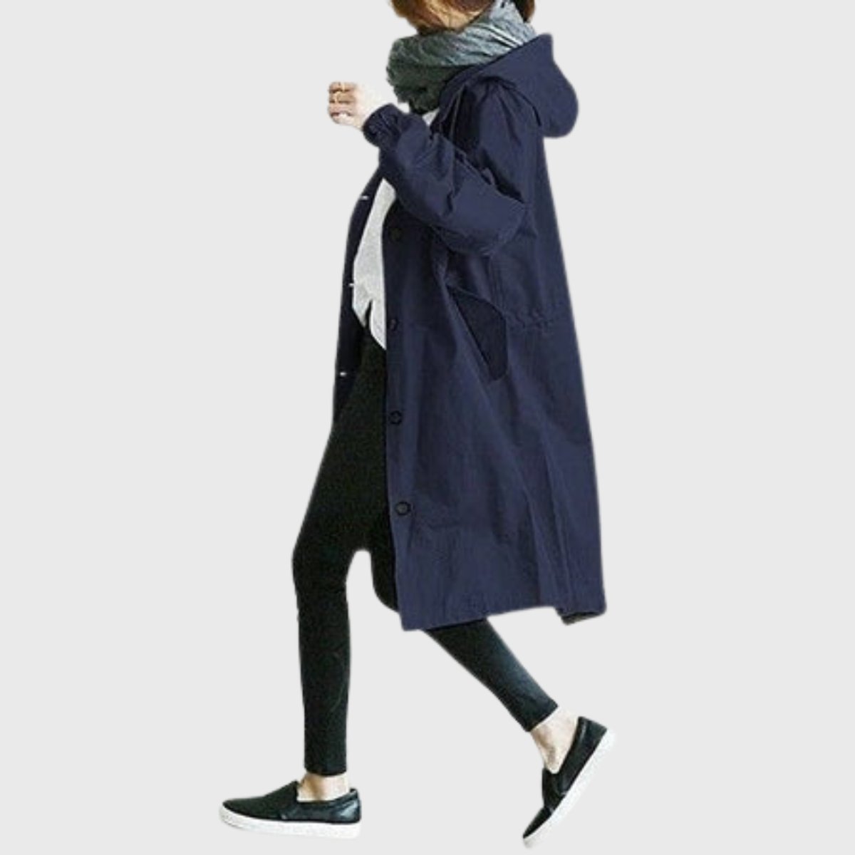 Trenchcoat Damen | Wasserdicht mit Kapuze 5
