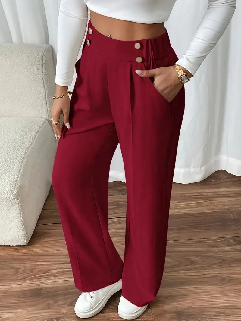 Weite Hose Damen | Hoher Bund & Eleganter Fall 13