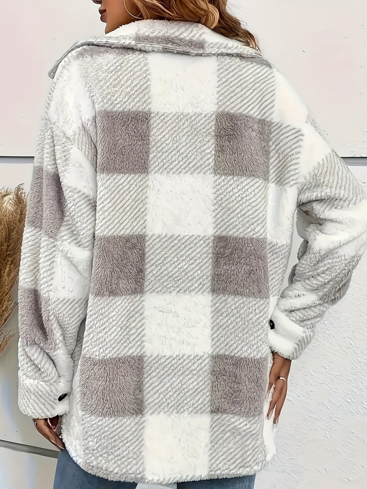 Karojacke Damen | Knopfleiste & Klassischer Kragen 25
