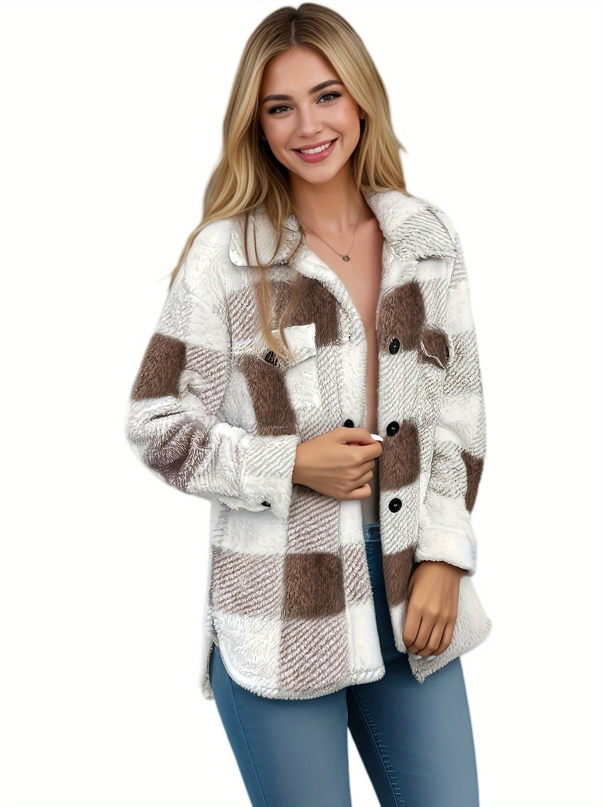 Karojacke Damen | Knopfleiste & Klassischer Kragen 8