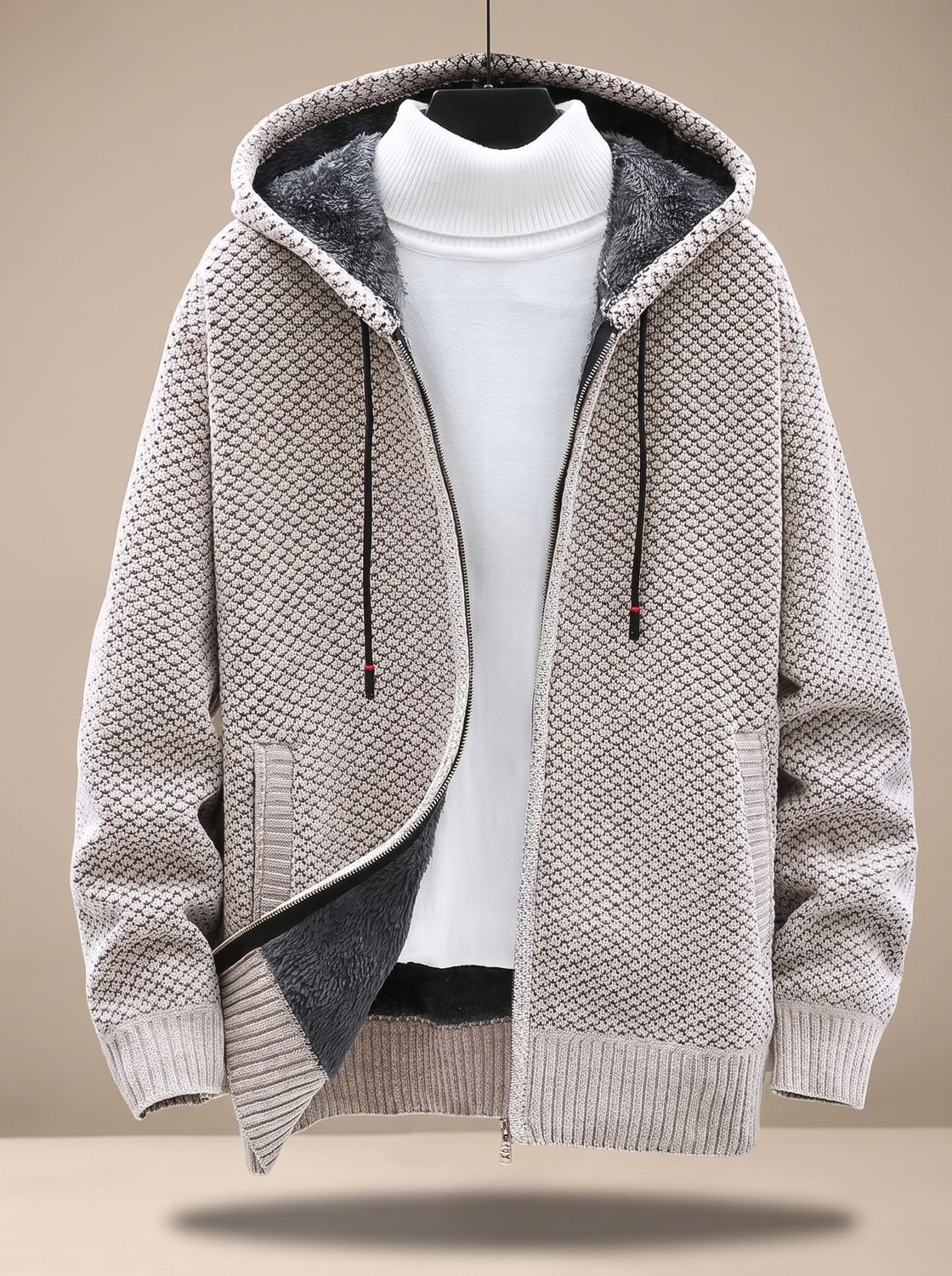 Strickjacke Herren | Mit Kapuze & Innenfutter 1