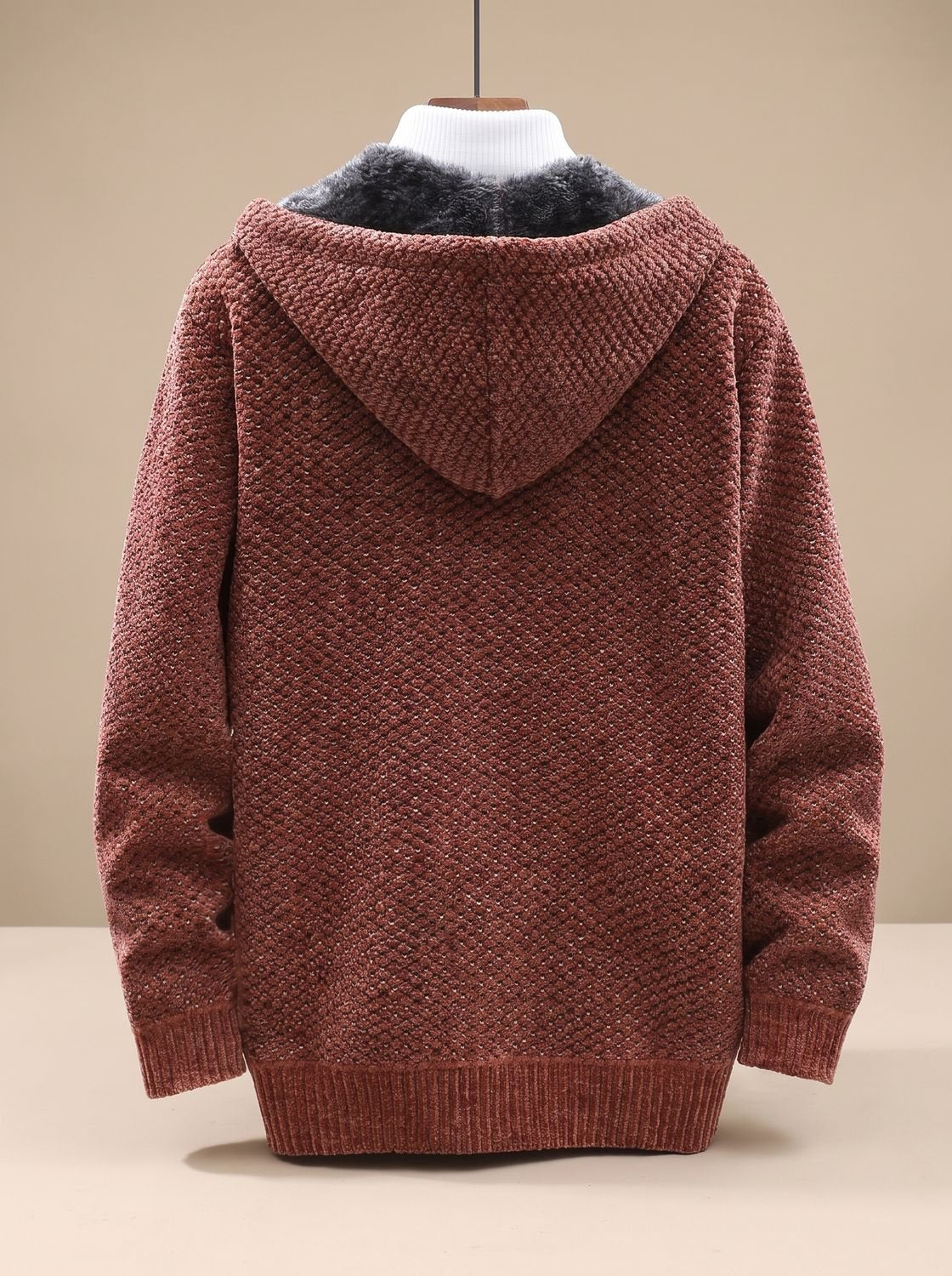 Strickjacke Herren | Mit Kapuze & Innenfutter 6