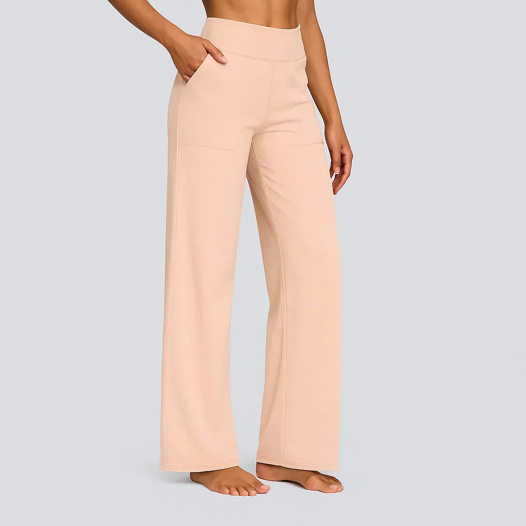 Stoffhose Damen | Weites Bein & Elastischer Bund 8