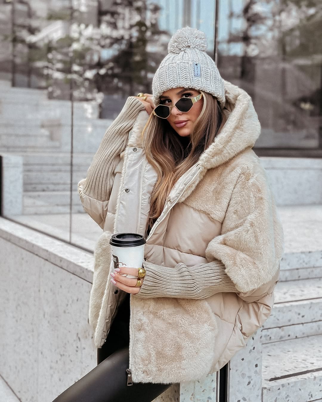 Fellmantel Damen | Oversize & Kuschelig Warm 11