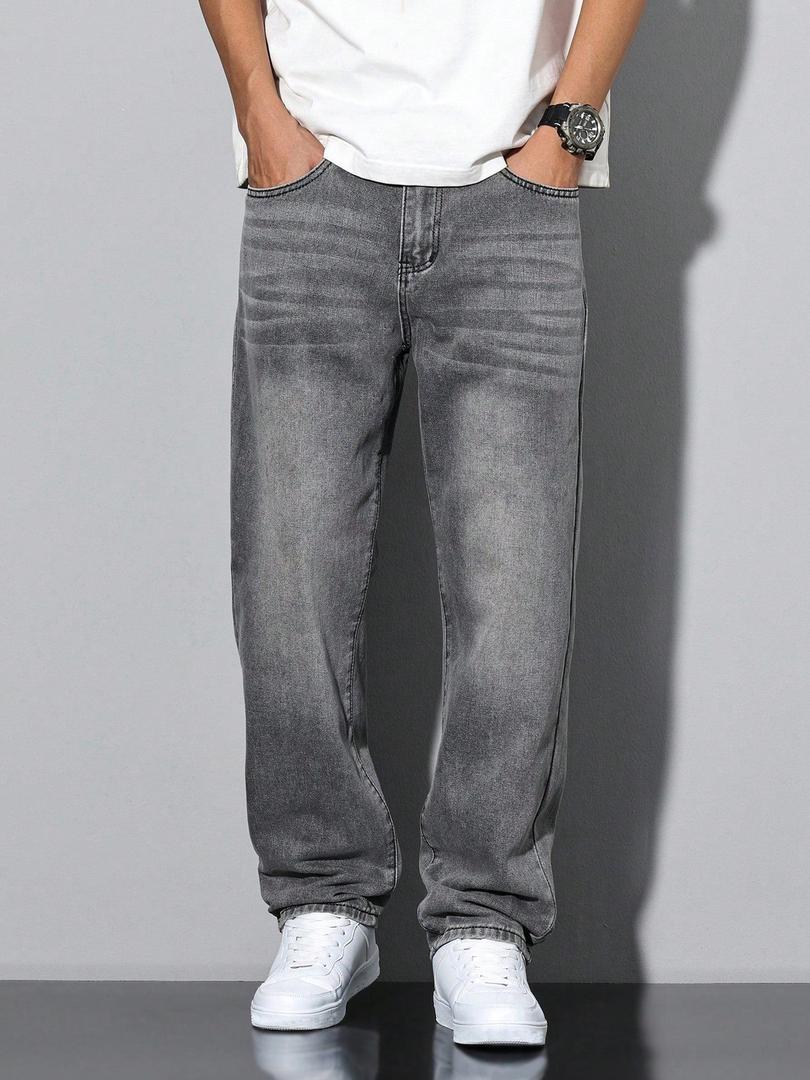 Herren Jeans | Gerade Beine & Gewaschene Optik 8