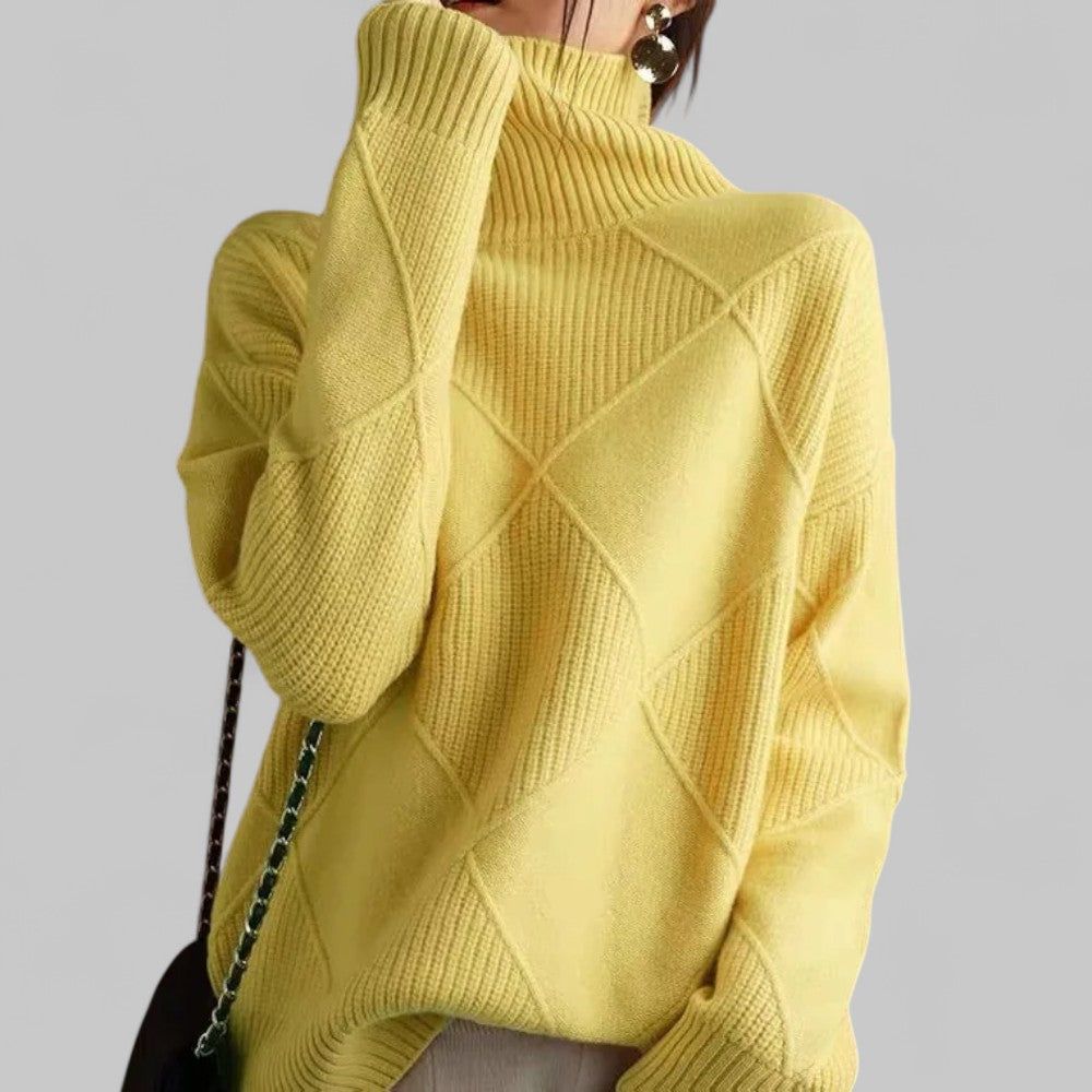 Oversized Pullover Damen | Rollkragen & Musterdesign 8