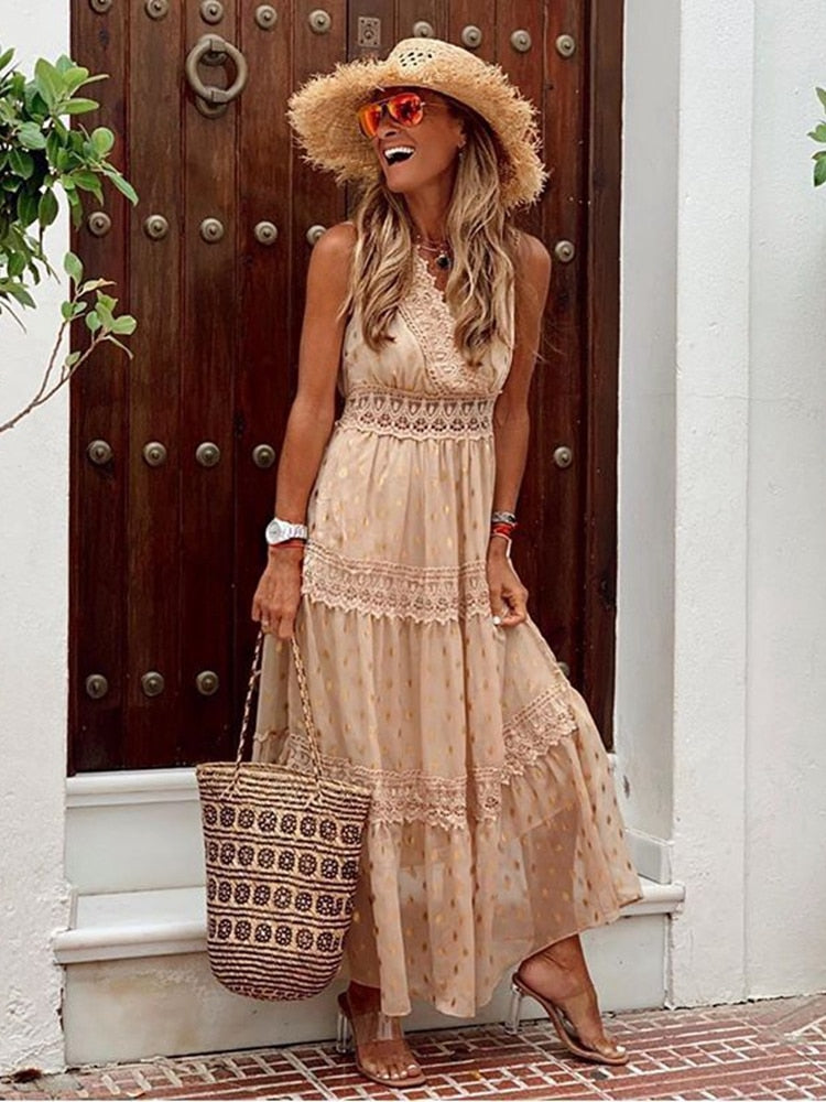 Lozenda - Boho Kleid