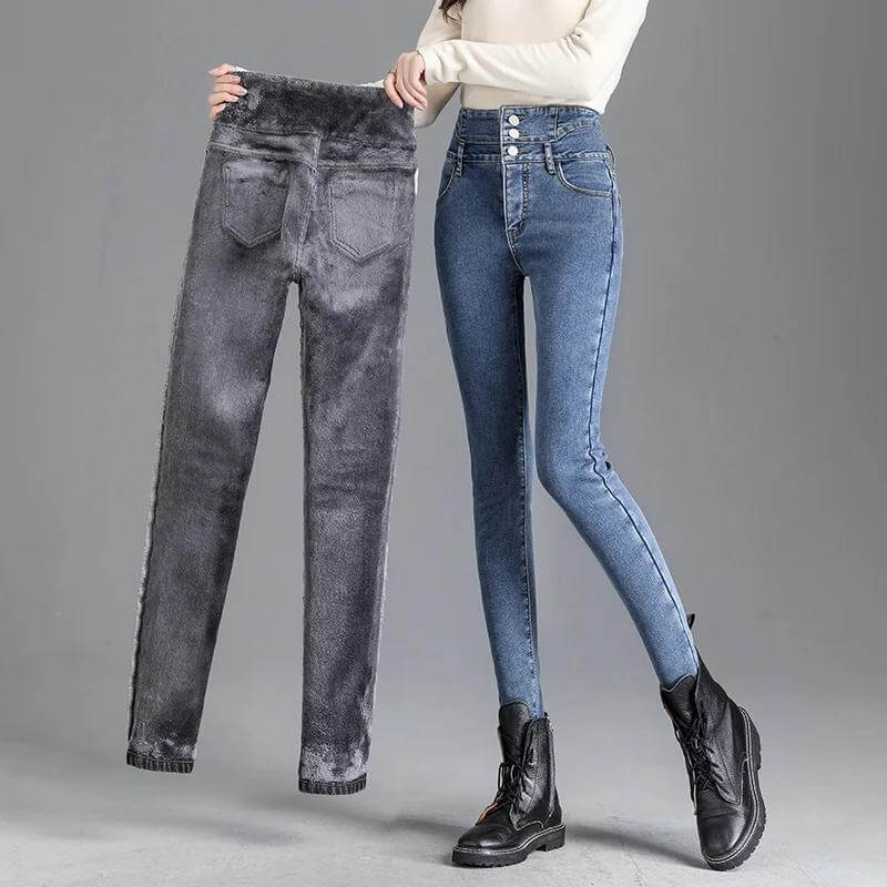 Lozenda - Fleece-Skinny-Jeans