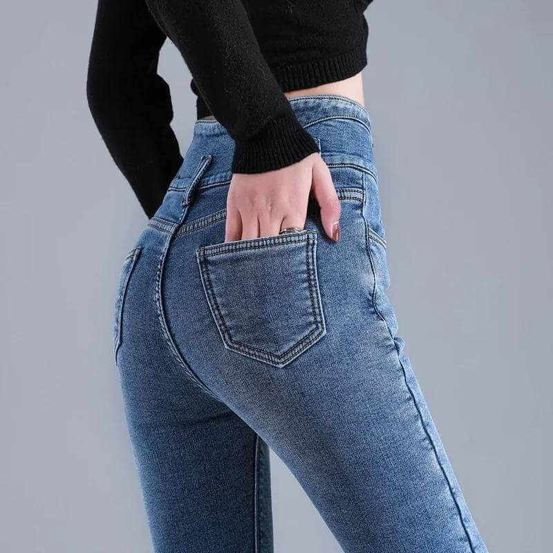 Lozenda - Fleece-Skinny-Jeans
