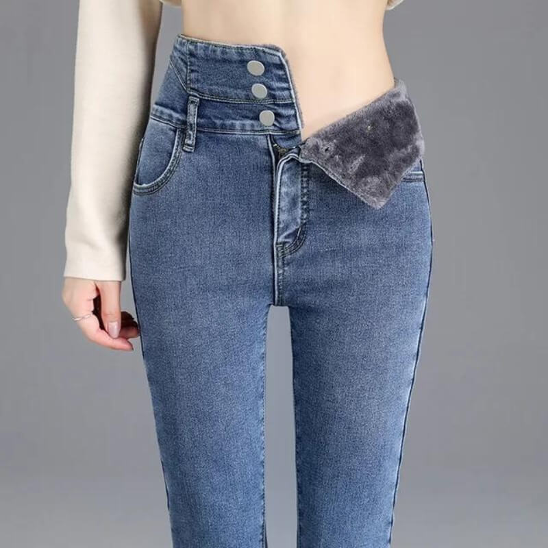 Lozenda - Fleece-Skinny-Jeans