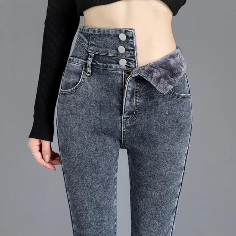 Lozenda - Fleece-Skinny-Jeans