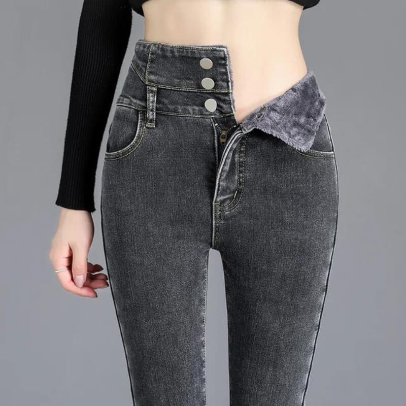 Lozenda - Fleece-Skinny-Jeans