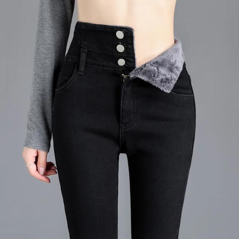Lozenda - Fleece-Skinny-Jeans
