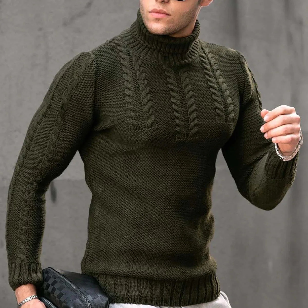 Lozenda - Lässiger Warmer Winterpullover für Männer