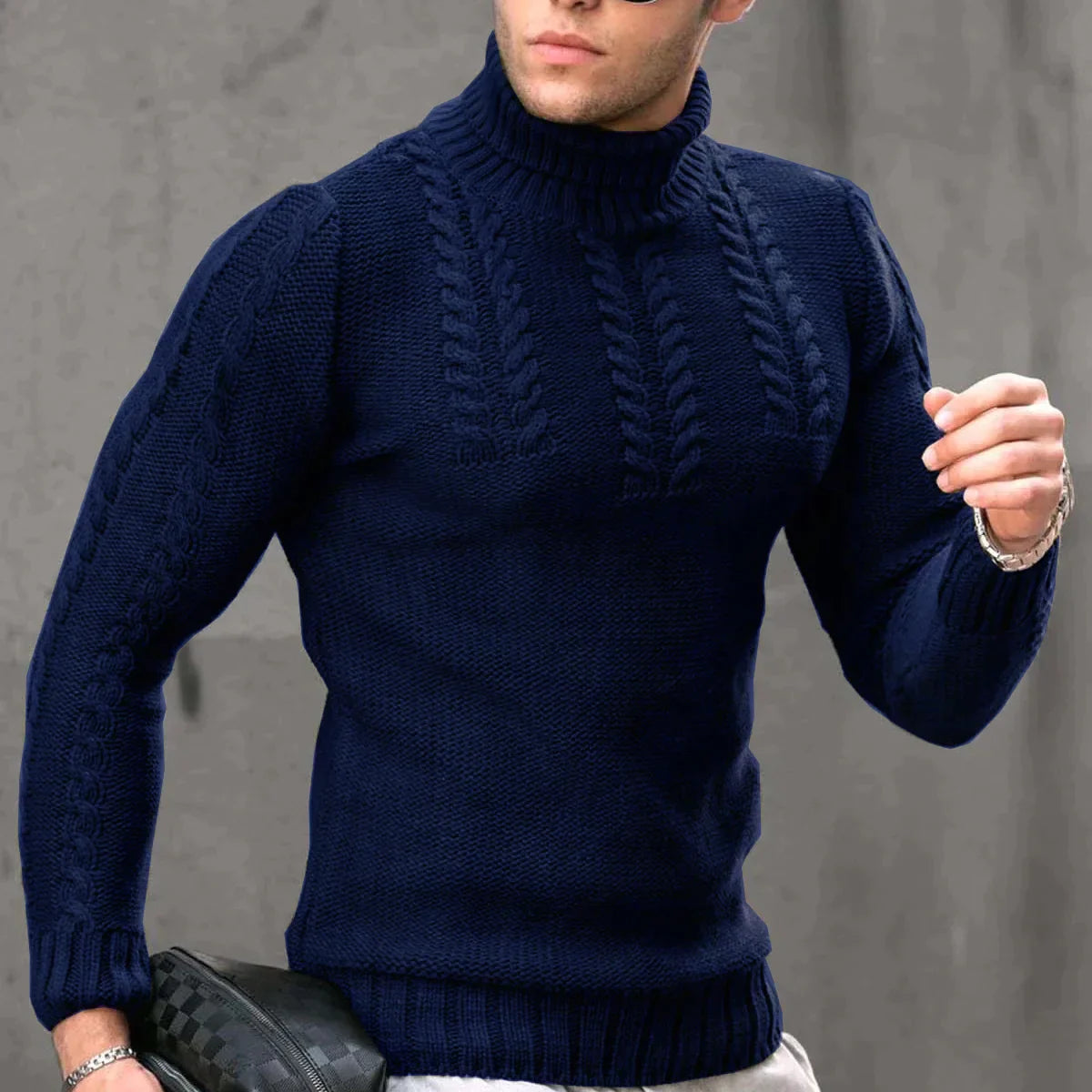 Lozenda - Lässiger Warmer Winterpullover für Männer