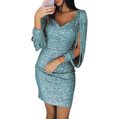 Lozenda - Luxuriöses Pailletten-Minikleid