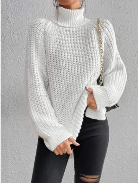 Lozenda - Rollkragenpullover aus Strick