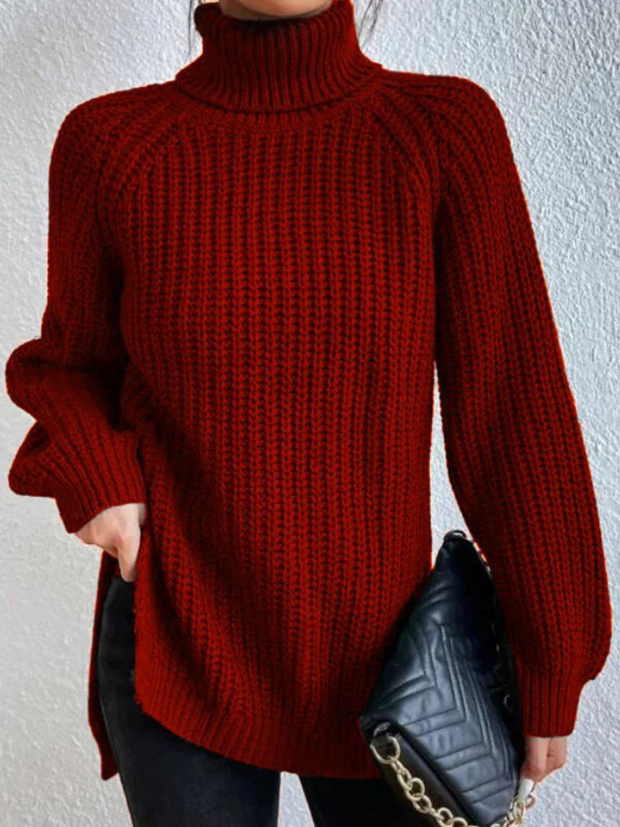 Lozenda - Rollkragenpullover aus Strick