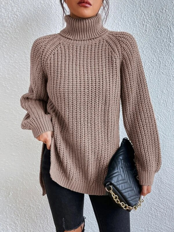 Lozenda - Rollkragenpullover aus Strick