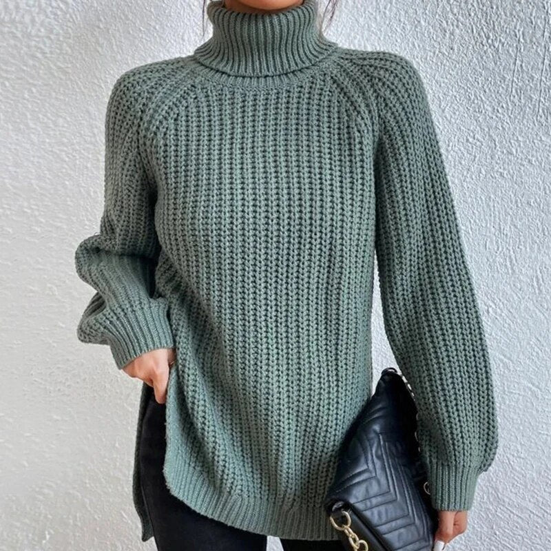 Lozenda - Rollkragenpullover aus Strick