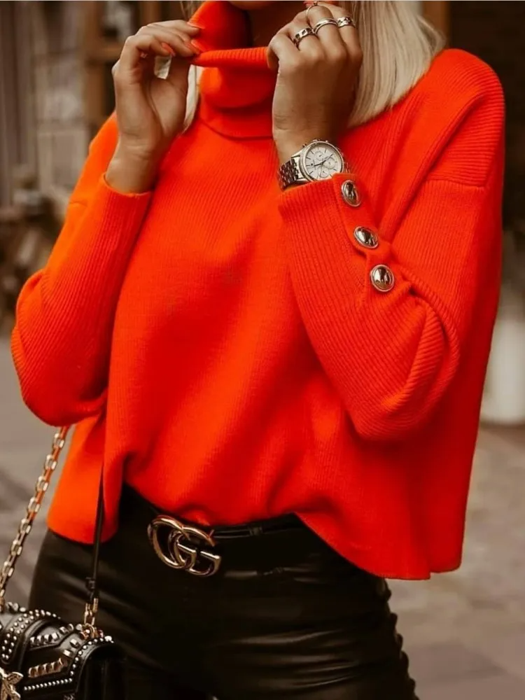 Lozenda - Schicker Strick Rollkragenpullover