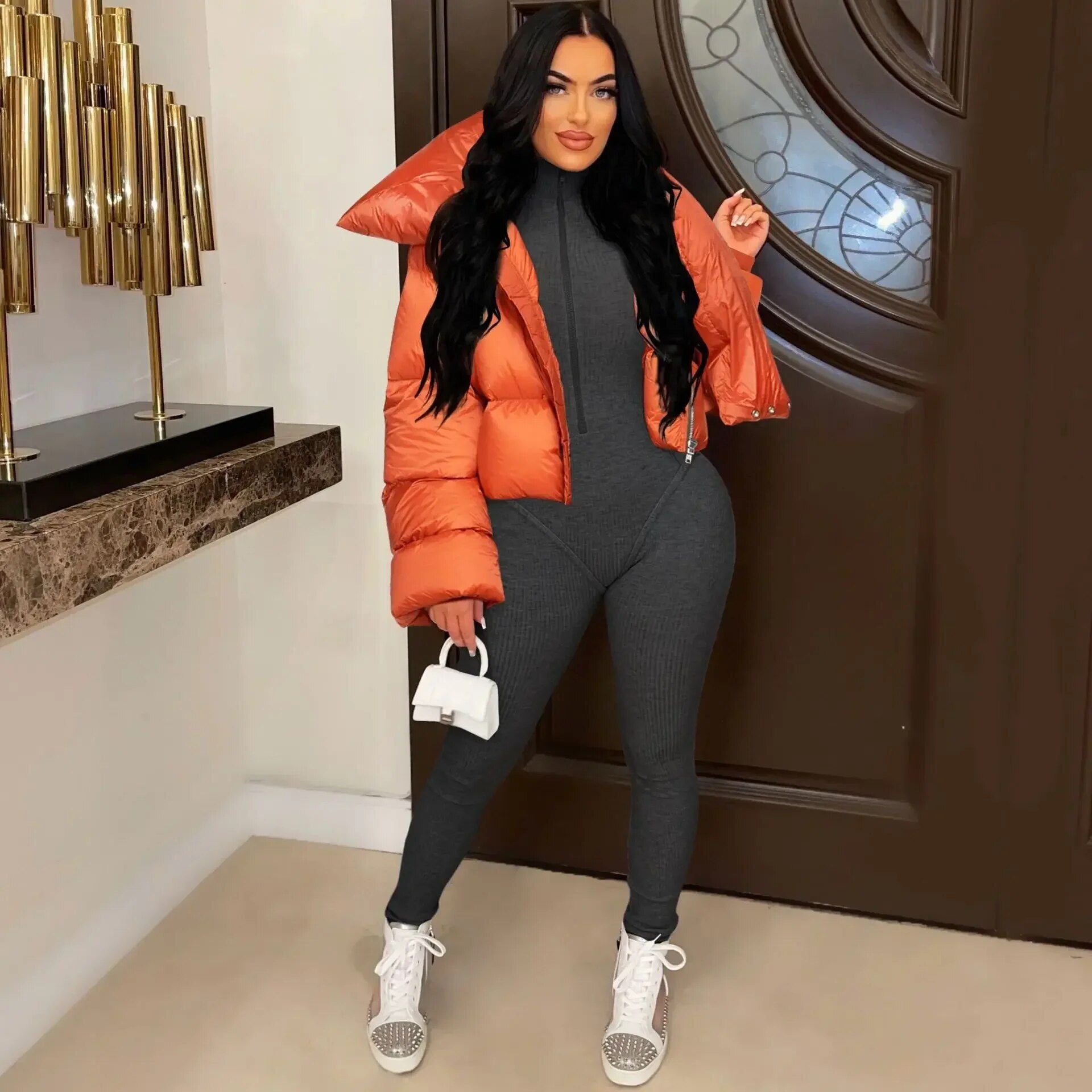 Lozenda - Stylische Pufferjacke